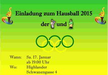 Hausballeinladung 2015